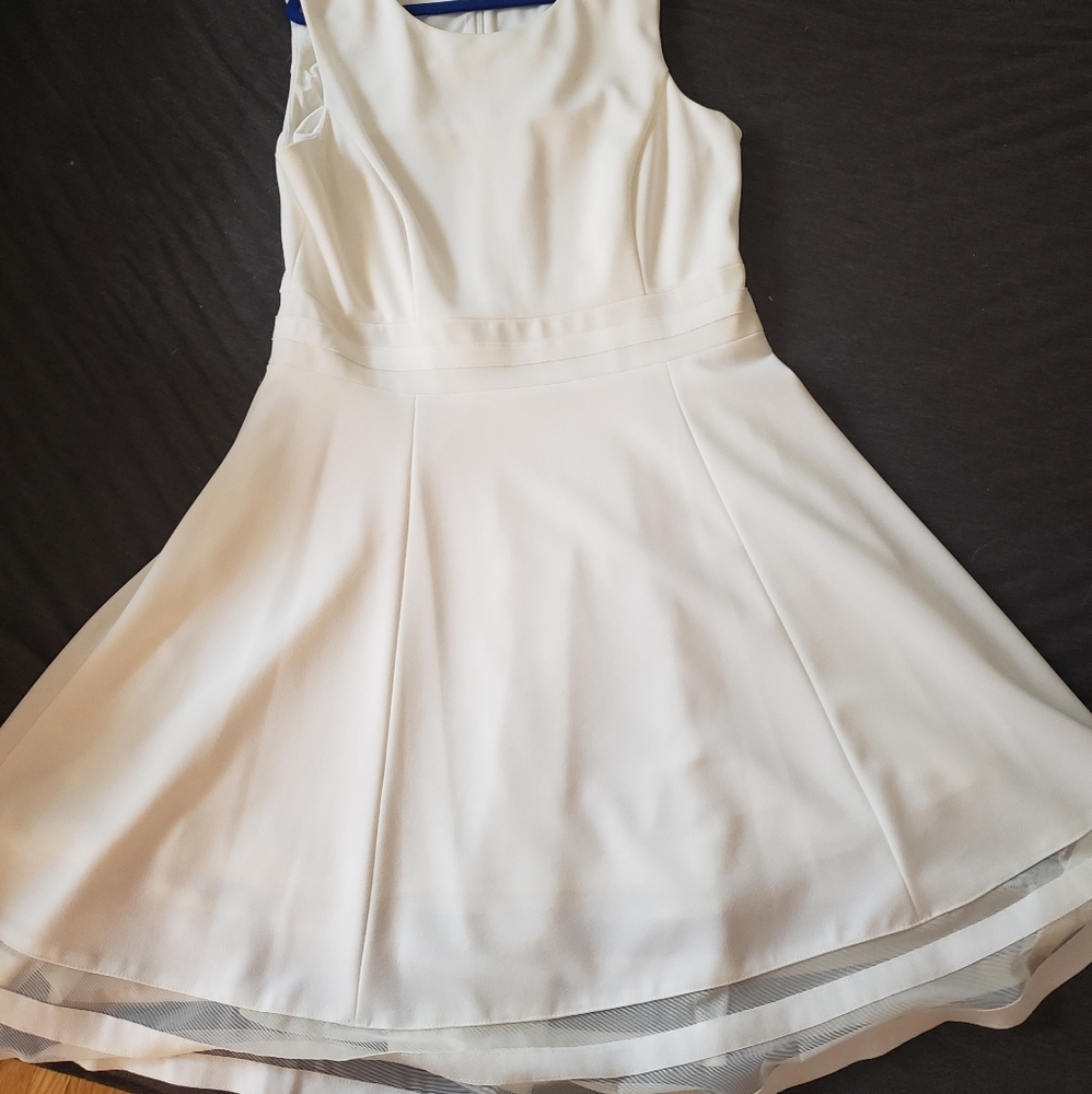 White Calvin Klein dress